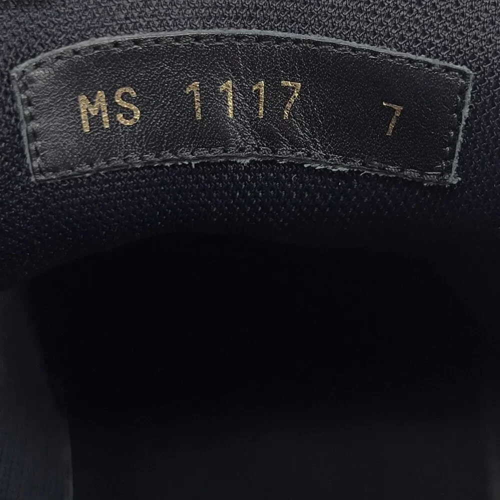 Louis Vuitton Luxembourg Sneaker Embroidered Black Leather 7 LV or 8 US 41 EUR - Picture 11 of 12